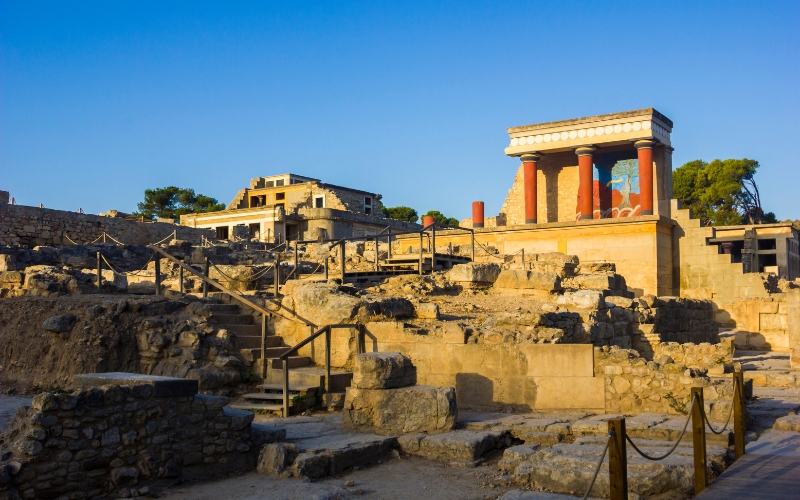 Kreta, ruiny Pałacu w Knossos, zabytki starożytne