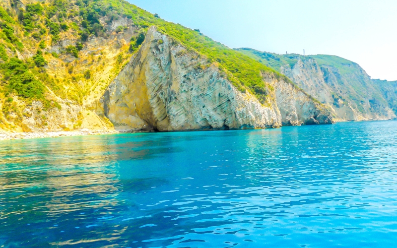 Widok na północ Korfu – popularne miejscowości